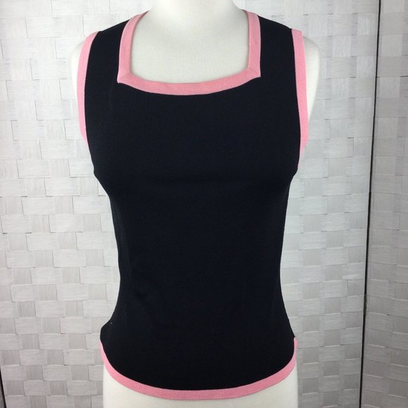 Grace Lewis Sweater Set, Black/Pink, Petite Small - Picture 4 of 9